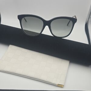 Gucci GG Black & Bamboo Wood Graident Women's Oversized Sunnies (NWOT)✨️🖤✨️